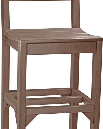 Island Side Chair (Bar Height) Chestnut Brown
