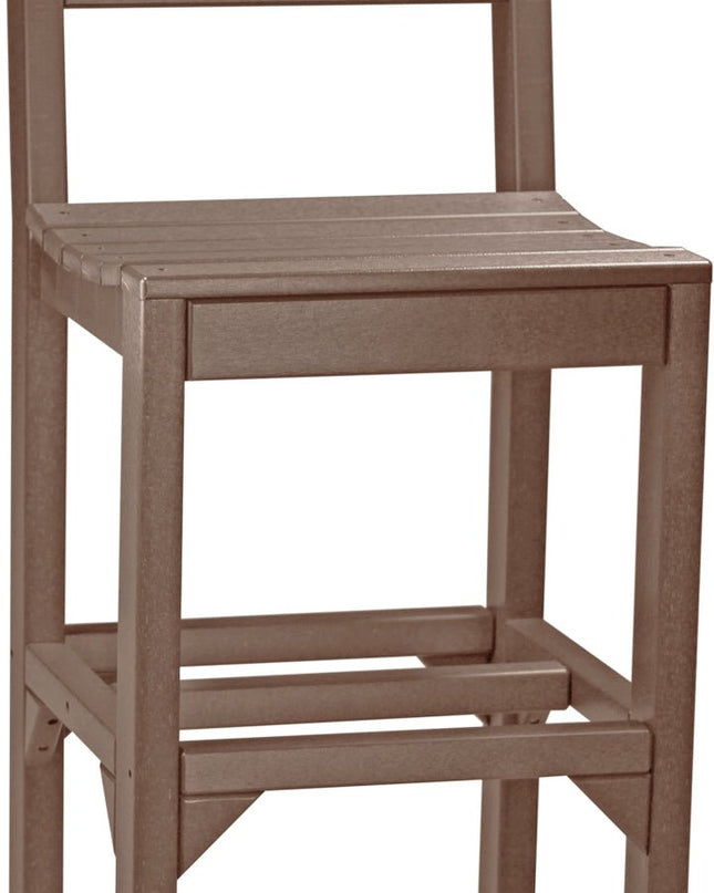 Island Side Chair (Bar Height) Chestnut Brown