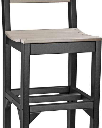 Island Side Chair (Bar Height) Weatherwood & Black