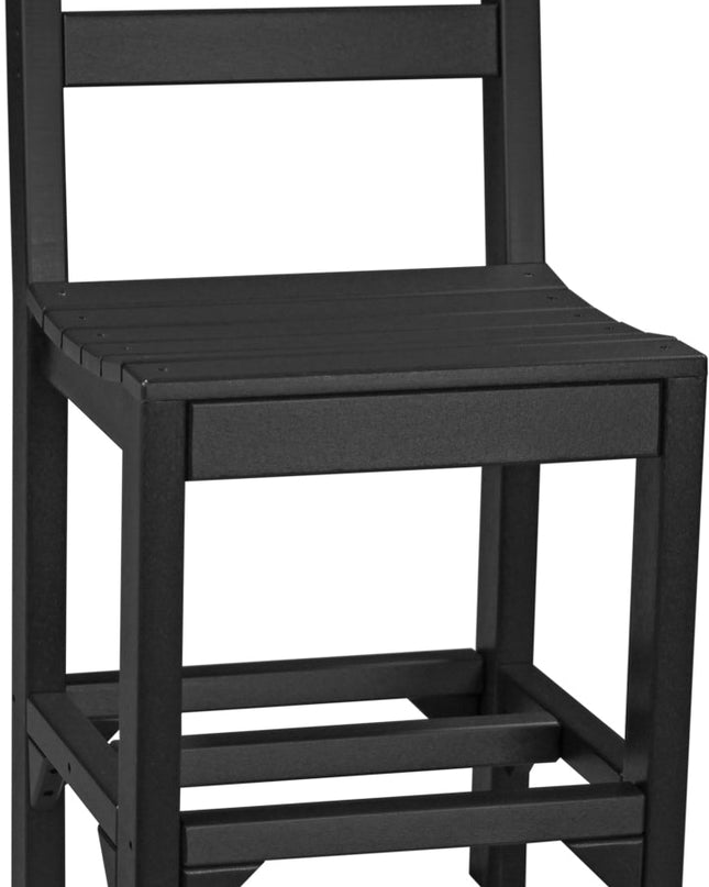 Island Side Chair (Counter Height) Black