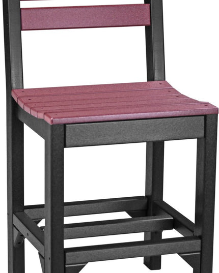 Island Side Chair (Counter Height) Cherrywood & Black