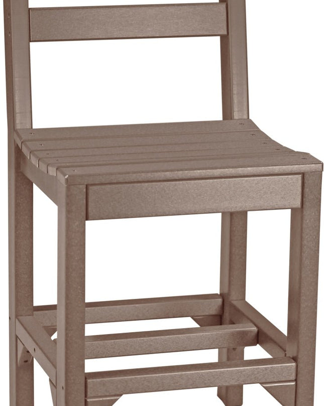 Island Side Chair (Counter Height) Chestnut Brown