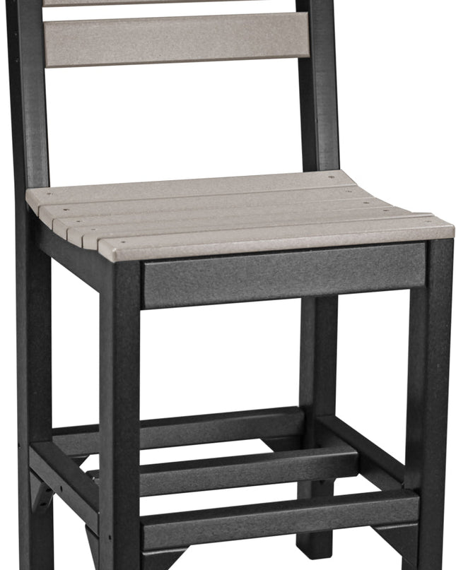 Island Side Chair (Counter Height) Weatherwood & Black