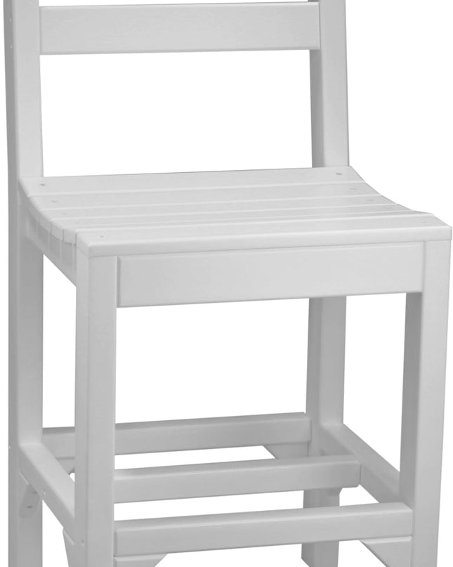 Island Side Chair (Counter Height) White