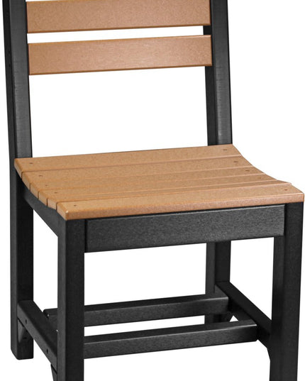 Island Side Chair (Dining Height) Cedar & Black