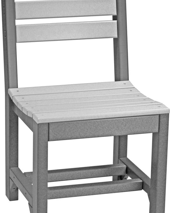 Island Side Chair (Dining Height) Dove Gray & Slate
