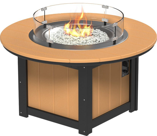 LuxCraft Lumin Fire Pit 46" Base Cedar & Black