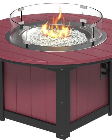 LuxCraft Lumin Fire Pit 46" Base Cherrywood & Black
