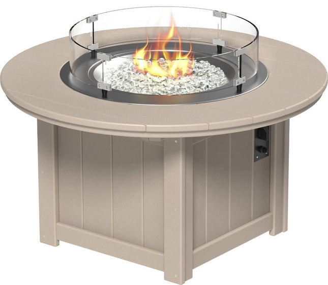 LuxCraft Lumin Fire Pit 46" Base Weatherwood