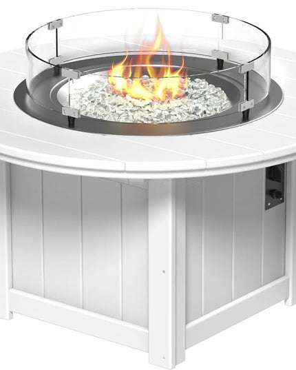 LuxCraft Lumin Fire Pit 46" Base White
