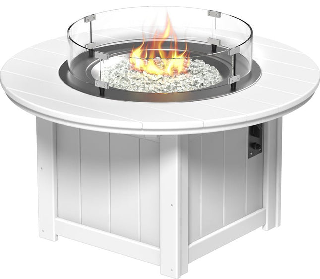 LuxCraft Lumin Fire Pit 46" Base White