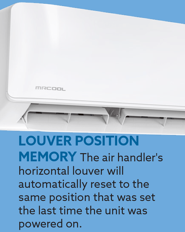 MRCOOL DIY Louver Position Memory