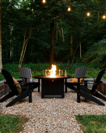 LuxCraft lumin fire pit 46 inches in black