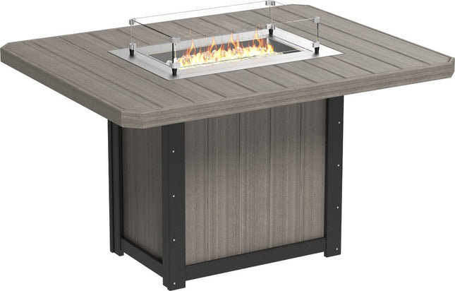 Lumin Fire Table 62" Base (Counter Height) Coastal Gray & Black