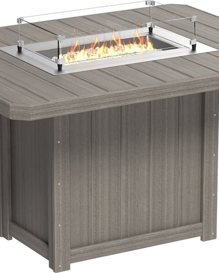 Lumin Fire Table 62" Base (Counter Height) Coastal Gray