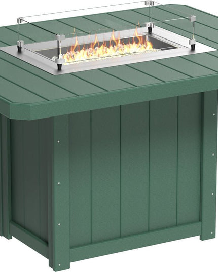 Lumin Fire Table 62" Base (Counter Height) Green