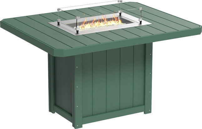 Lumin Fire Table 62" Base (Counter Height) Green