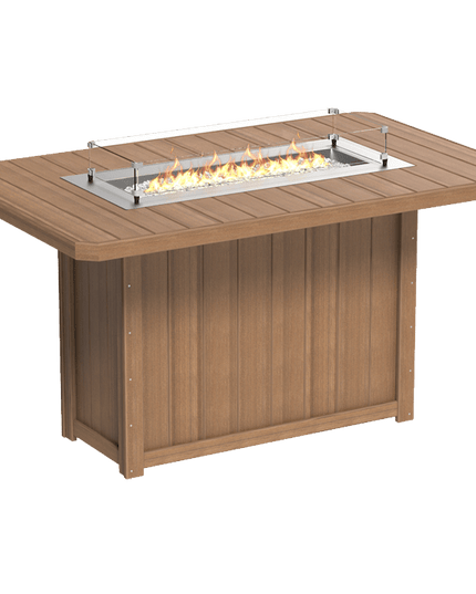 Lumin Fire Table - LuxCraft 79" Rectangular