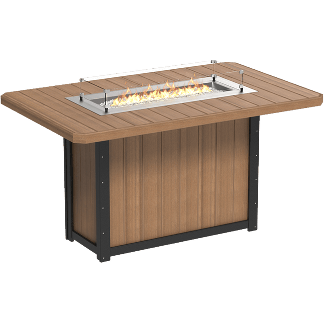 Lumin Fire Table - LuxCraft 79" Rectangular