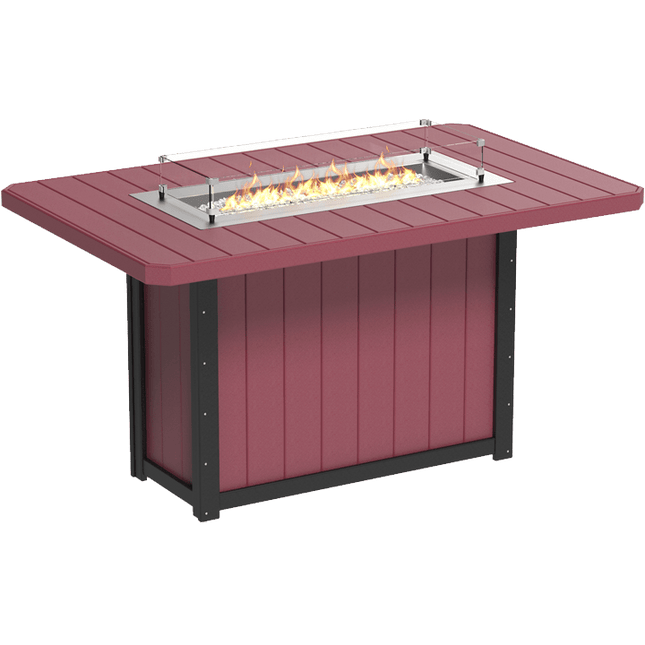Lumin Fire Table - LuxCraft 79" Rectangular