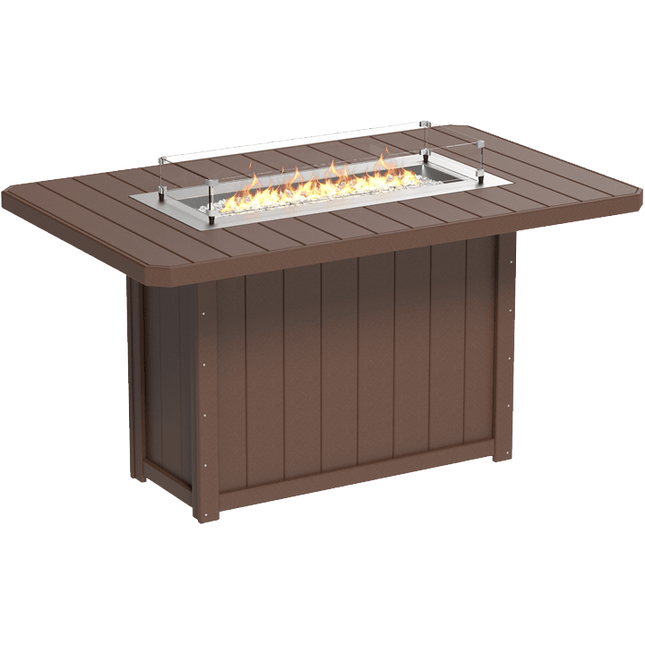 Lumin Fire Table - LuxCraft 79" Rectangular