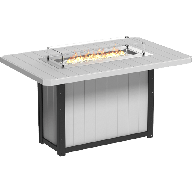 Lumin Fire Table - LuxCraft 79" Rectangular