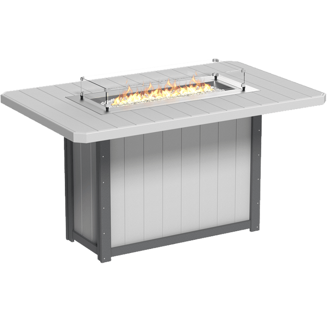 Lumin Fire Table - LuxCraft 79" Rectangular