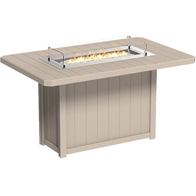 Lumin Fire Table - LuxCraft 79" Rectangular