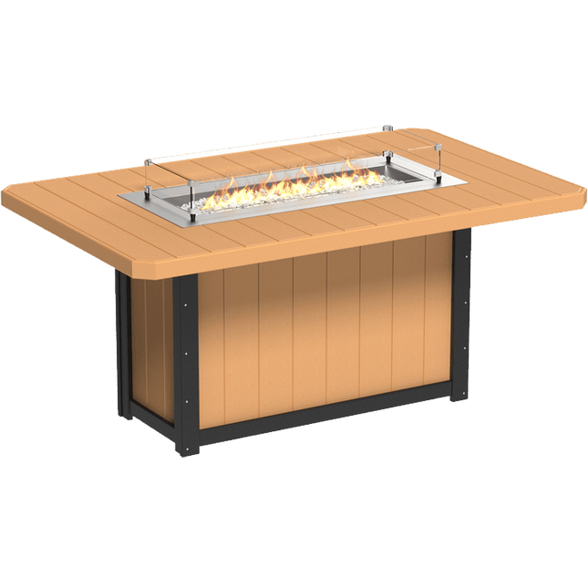 Lumin Fire Table - LuxCraft 79" Rectangular