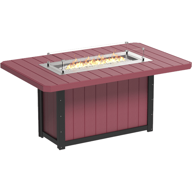 Lumin Fire Table - LuxCraft 79" Rectangular