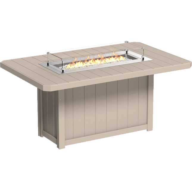 Lumin Fire Table - LuxCraft 79" Rectangular
