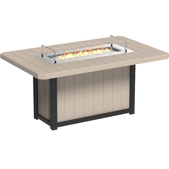 Lumin Fire Table - LuxCraft 79" Rectangular