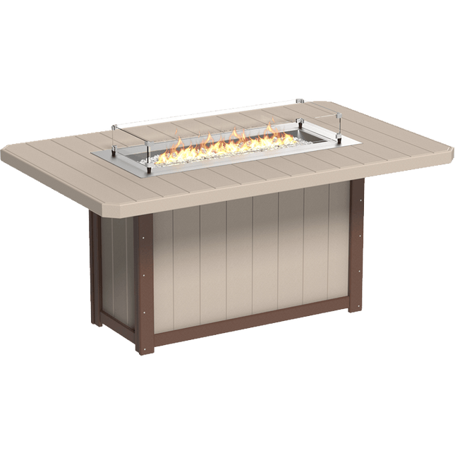 Lumin Fire Table - LuxCraft 79" Rectangular