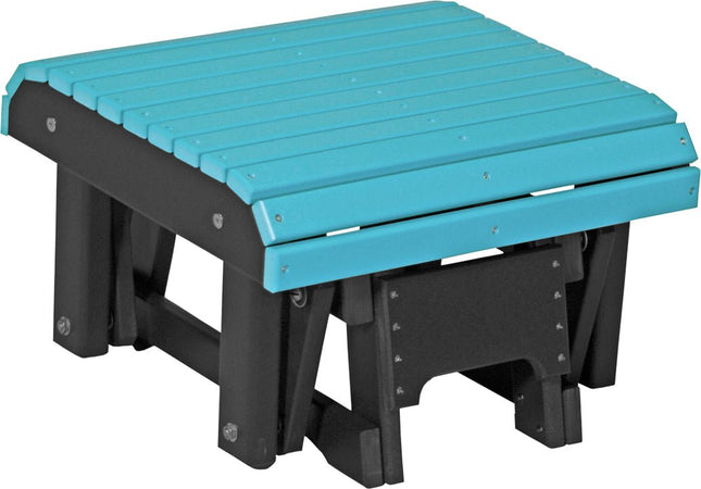 LuxCracft Poly Glider Footrest (Aruba Blue & Black)