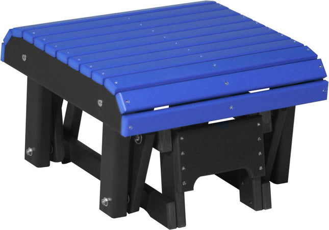 LuxCracft Poly Glider Footrest (Blue & Black)