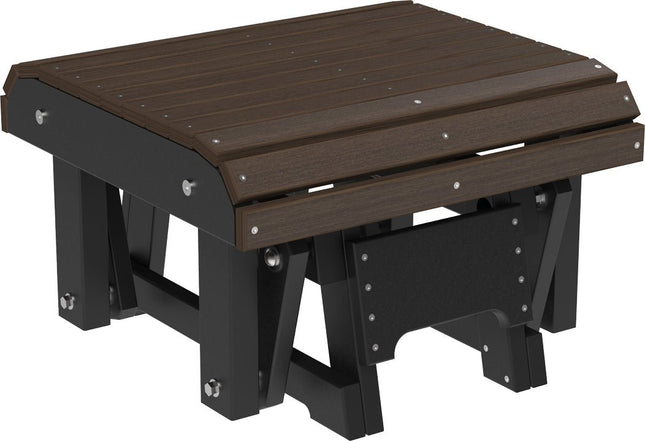LuxCracft Poly Glider Footrest (Brazilian Walnut & Black)