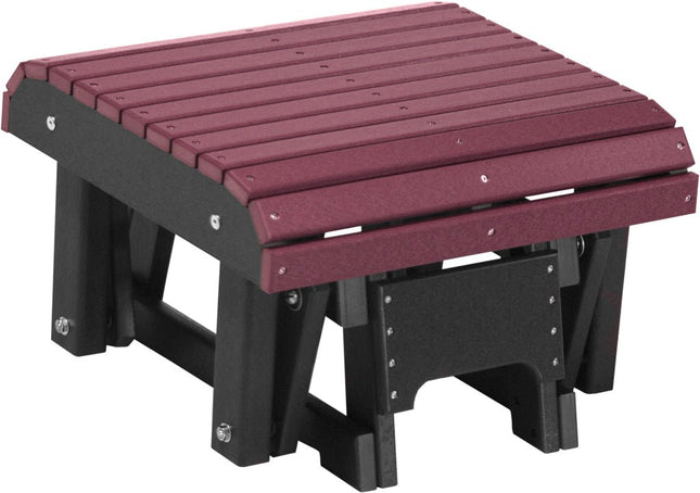 LuxCracft Poly Glider Footrest (Cherrywood & Black)