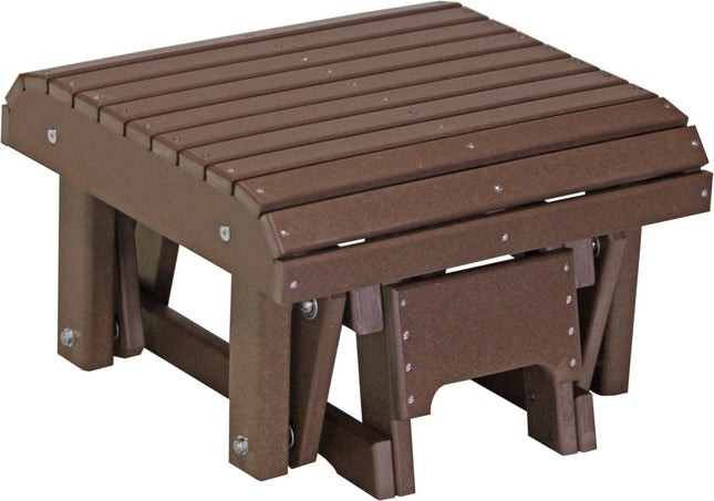 LuxCracft Poly Glider Footrest (Chestnut Brown)
