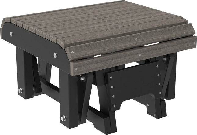 LuxCracft Poly Glider Footrest (Coastal Gray & Black)