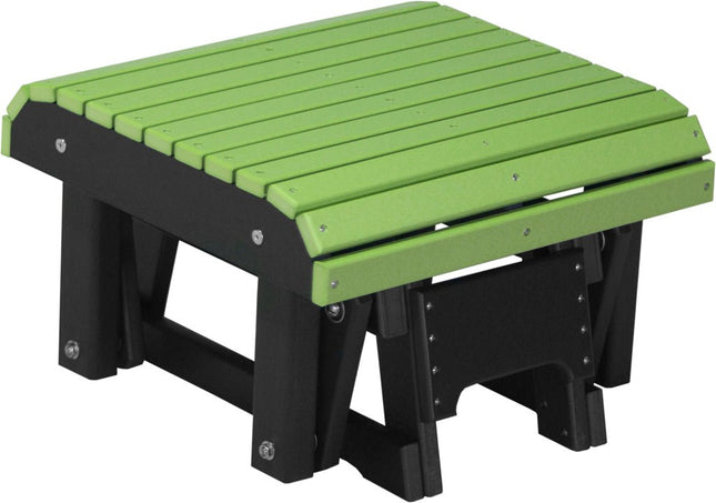 LuxCracft Poly Glider Footrest (Lime Green & Black)
