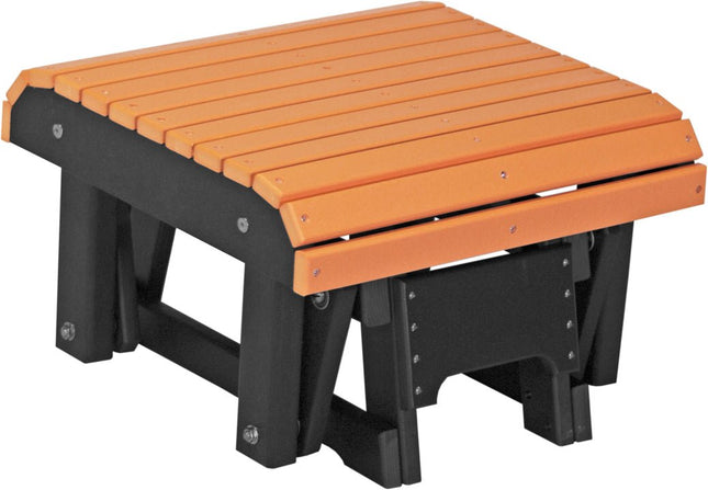 LuxCracft Poly Glider Footrest (Tangerine & Black)