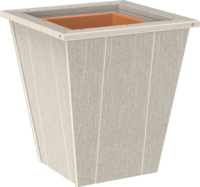 LuxCraft Elite 18″ Planter featured in Birch and White