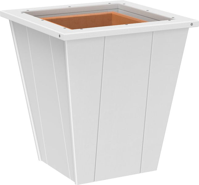 LuxCraft Elite 18″ Planter featured in white