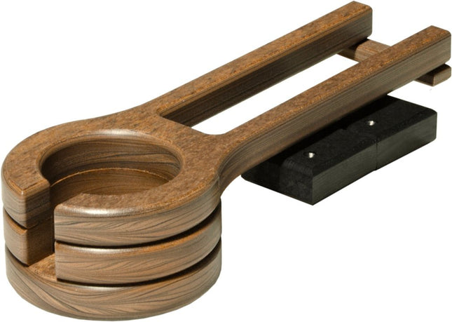 LuxCraft Poly Cup Holder (Antique Mahogany & Black) Slide-Out.