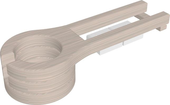 LuxCraft Poly Cup Holder (Birch & White) Slide-Out.