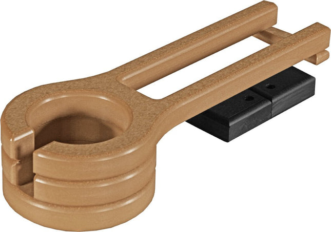 LuxCraft Poly Cup Holder (Cedar & Black) Slide-Out.