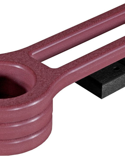 LuxCraft Poly Cup Holder (Cherrywood & Black) Slide-Out.