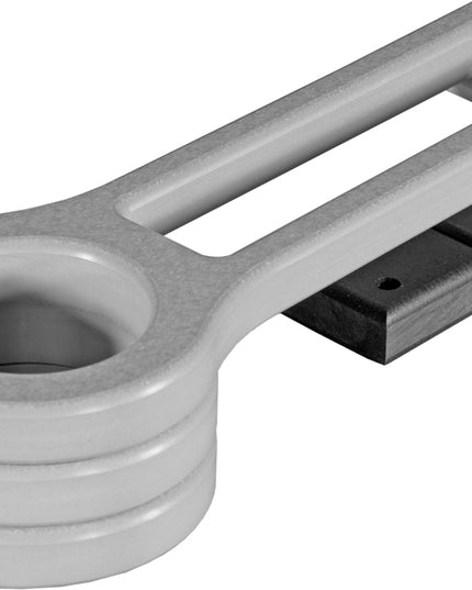 LuxCraft Poly Cup Holder (Dove Gray & Black) Slide-Out.