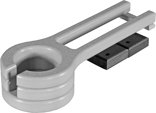 LuxCraft Poly Cup Holder (Dove Gray & Black) Slide-Out.