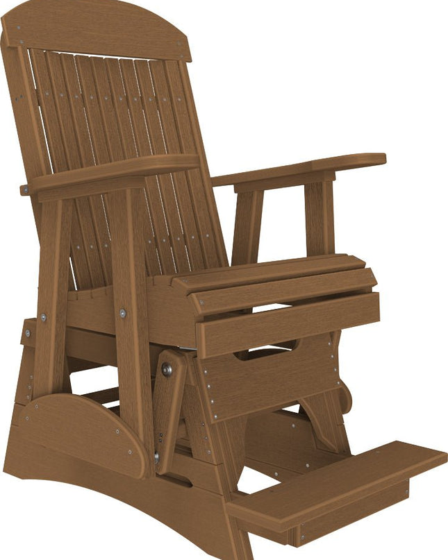 LuxCraft 2 foot Classic Balcony Glider Antique Mahogany